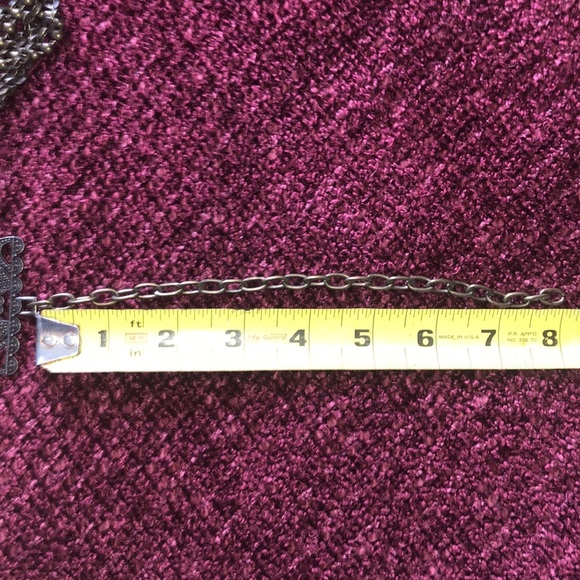 Chain Bronze Belt Featuring Orange Jewels - Picture 10 of 10